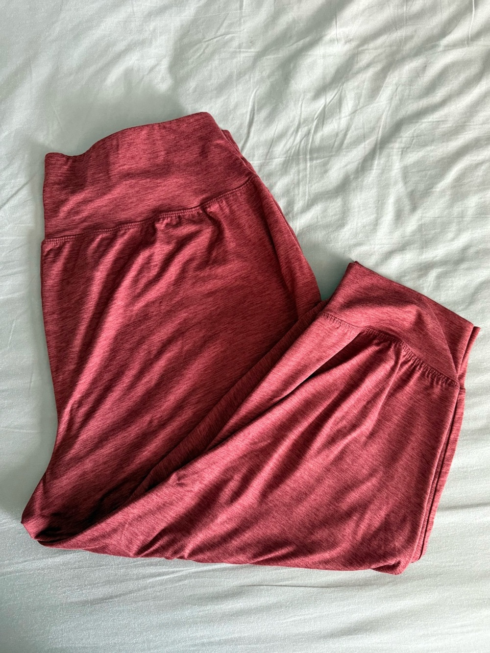 Lane Bryant Livi Soft Marled Capri Joggers Mid Rise Stretch Active Lounge - Picture 2 of 3